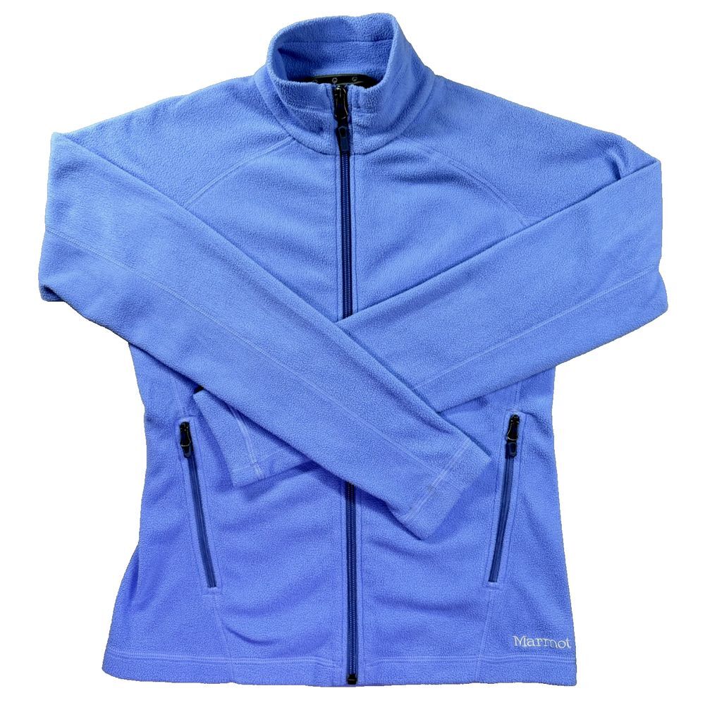 Marmot Fleece Jacket Womens XS‎ Full Zip Long Sleeve Outdoors Mock Neck Gorpcore